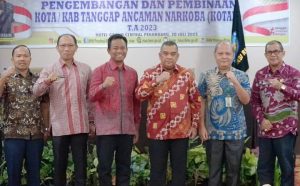 Wakil Bupati Rokan Hilir : Hadiri Rakor Pengembangan dan Pembinaan Tanggap Ancaman Narkoba