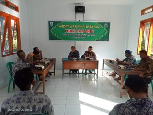 Pemerintah Desa cidikit musyawarah persiapan kegiatan PHBN dan PHBI.