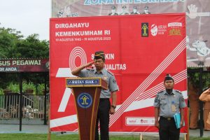 Rutan Siak Laksanakan Upacara Peringatan Hari Kemenkumham RI Ke- 78