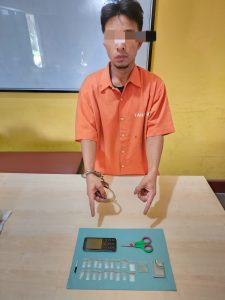 Polsek Kampar Tangkap Pelaku Narkoba di Rumahnya