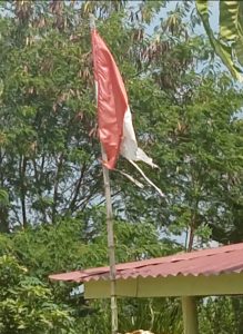 Pengurus Rimbo Bestari Dua Desa Rimbo Panjang Diduga Lecehkan Simbol Negara ” Bendera Merah Putih”
