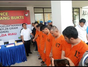 Polda Riau Gagalkan Pengedaran Narkoba Jaringan Internasional
