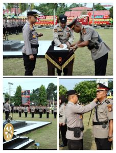 Kapolres Pimpin Sertijab Empat Kapolsek Jajaran serta pelantikan Kabaglog Polres Kampar