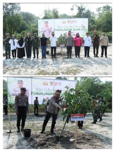 Polres Kampar Dan Forkopimda Sukseskan Penghijauan Sejak Dini