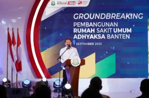 Jaksa Agung ST Burhanuddin: membuka dan memberikan sambutan dalam acara Groundbreaking Pembangunan Rumah Sakit Umum Adhyaksa Provinsi Banten