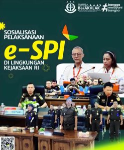 Asisten Pengawasan Kejaksaan Tinggi Riau mengikuti kegiatan Sosialisasi Pelaksanaan e-SPI di Lingkungan Kejaksaan RI secara virtual