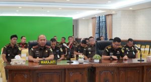 Wakil Kepala Kejaksaan Tinggi Riau mengikuti kegiatan Penutupan Rapat Kerja Teknis Bidang/Badan Diklat Kejaksaan RI Tahun 2023 secara virtual