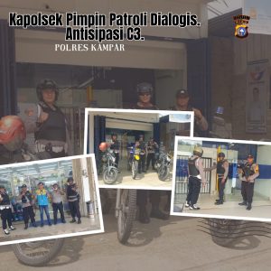 Kapolsek Tapung Hulu Bersama Personil Laksanakan Patroli Mengantisipasi Tindak Pidana C3.