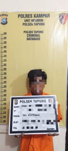Polsek Tapung Tangkap Pelaku Penganiayaan di Desa Sari Galuh