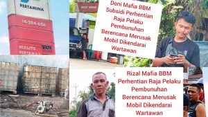 Macam Film Hollywood! Mobil Wartawan Dikejar dan Dilempari Batu Oleh Mafia BBM di Kampar