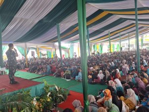 Danrem 031/ Wira Bima Sampaikan Materi Wasbang dan Bela Negara  pada Mahasiswa Umri.