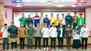DEKLARASI DAMAI PEMILU TAHUN 2024 BUPATI DAN WAKIL BUPATI ROKAN HILIR HADIRI DEKLARASI DAMAI PEMILU   DIGEDUNG MISRAN RAIS BAGANSIAPIAPI