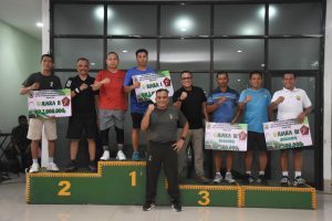 Kasrem 031/WB Tutup Turnamen  Tenis Lapangan HUT TNI  Ke-78