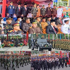 Wakil Kepala Kejaksaan Tinggi Riau hadiri kegiatan Upacara HUT TNI Ke – 78 Tahun 2023