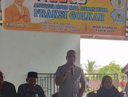 H. IJAS KORI, SE Anggota DPRD Kabupaten Rokan Hilir Praksi Partai Golkar ” Reses Masa Sidang III Tahun 2023″ Di Bagan Jawa
