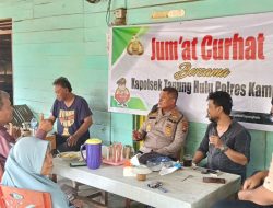 Polsek Tapung Hulu Kembali Gelar Jum’at Curhat Bersama Warga Desa Rimba Beringin