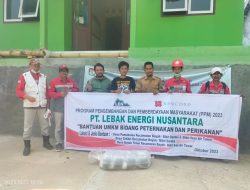 PT. Lebak Energi Nusantara Salurkan Program Pengembangan dan Pemberdayaan Masyarakat Bidang Kemandirian Ekonomi di 3 Desa