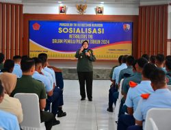 Puluhan Prajurit TNI di Wilayah Riau Ikuti Sosialisasi Netralitas TNI Di Lanud Roesmin Nurjadin