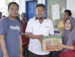 Wakil Bupati Rokan Hilir Dan Baznas Salurkan Bantuan Sembako Kepada Buruh SPSI Bagan Punak