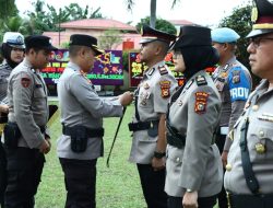 Kapolres Pimpin Sertijab Kasat Reskrim, Kasat Lantas, Kapolsek Siak Hulu dan Kapolsek Tapung Hulu Polres Kampar