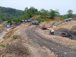 Tambang batu bara diblok desa Cihara diduga milik salah seorang pengusaha desa panyaungan.