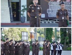 Asisten Pidana Militer Kejaksaan Tinggi Riau Menjadi Penerima Apel Kerja Pagi