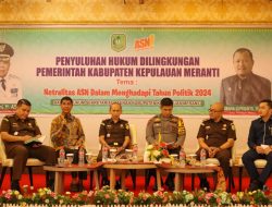 Koordinator pada Bidang Intelijen Kejaksaan Tinggi Riau Menjadi Narasumber dalam Kegiatan Penyuluhan Hukum di Lingkungan Pemerintah Kabupaten Kepulauan Meranti