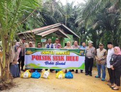 Lagi, Jumat Berkah, Polsek Siak Hulu Berbagi Sembako Kepada Warga Kurang Mampu