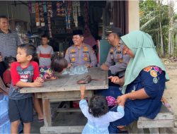 Kapolsek Siak Hulu Sambangi Warga, Berharap Masyarakat Jauhi Penyakit Masyarakat