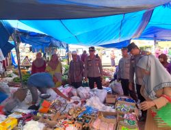 Kapolsek Kempas Iptu Mardani Tohenes Colling System Pemilu Damai 2024 Sambangi Pasar