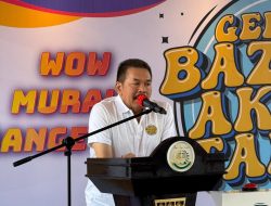 Jaksa Agung ST Burhanuddin Memberikan Sambutan Sekaligus Membuka Acara Gebyar Bazar Akhir Tahun 2023