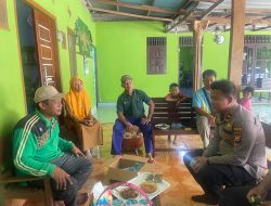 Sasar Tokoh Masyarakat, Kapolsek Perhentian Raja Sampaikan Cooling System Pemilu Damai