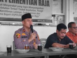 Melalui Jum’at Curhat, IPDA Riko sampaikan Cooling System Pemilu Damai