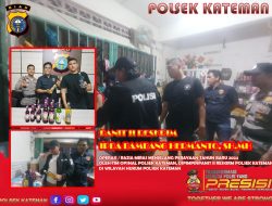 Polsek Kateman Laksanakan Patroli Operasi Razia Miras Menjelang Perayaan Tahun Baru 2024