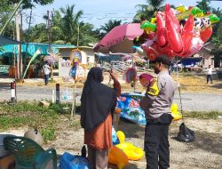 Tak Kenal Lelah, Polsek Kampar Kiri Hilir Lakukan Cooling System Dalam Rangka Pemilu Damai 2024.