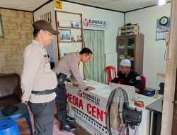 Kapolsek Kateman AKP Ermanto Pimpin Patroli Dialogis ke PANWASLU Kecamatan Kateman