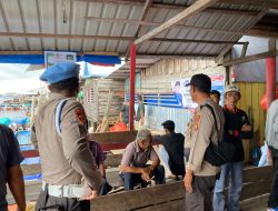 Kapolsek Kateman AKP Ermanto Rutin Laksanakan Cooling System Pemilu Damai Di Pelabuhan Sungai Guntung