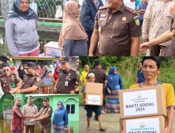 Bakti Sosial Kejaksaan Tinggi Riau Tahun 2024 Berikan Bantuan Pasca Bencana Banjir di Kelurahan Sri Meranti Pekanbaru