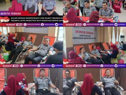 DALAM RANGKA MEMPERINGATI HARI BHAKTI IMIGRASI KE-74, PEGAWAI LAPAS NARKOTIKA IKUTI KEGIATAN DONOR DARAH.