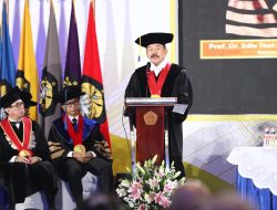 Jaksa Agung ST Burhanuddin hadir dan Memberikan Sambutan Pada Acara Pengukuhan Guru Besar Bidang Ilmu Hukum Pidana kepada Jaksa Agung Muda Intelijen Prof. Dr. Reda Manthovani, S.H., LL.M