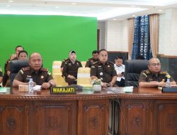 Wakil Kejati Riau Mengikuti Pengarahan Jaksa Agung Muda Tindak Pidana Umum secara virtual
