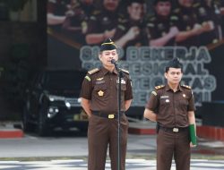 ASISTEN PIDANA MILITER KEJAKSAAN TINGGI RIAU MENJADI PENERIMA APEL KERJA PAGI