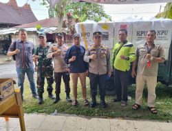 Pastikan Aman dan Lengkap Kapolsek Tambang Langsung Kawal Kotak Surat Suara dari PPS sampai ke PPK