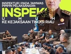 Kunjungan Kerja Inspektut I Pada Jaksa Agung Muda Pengawasan Kejaksaan Agung RI Dalam Rangka Inspeksi Umum Tahun 2024