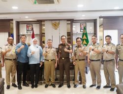 Akmal Abbas Kajati Riau Terima Kunjungan Kerja Sekaligus Silaturahmi Kepala Kantor Wilayah BPN Provinsi Riau