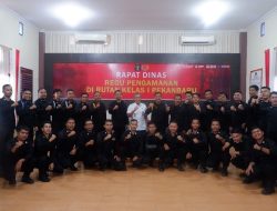 RUTAN KELAS I PEKANBARU GELAR RAPAT DINAS DALAM RANGKA HBP KE-60 DAN MENYAMBUT BULAN SUCI RAMADHAN