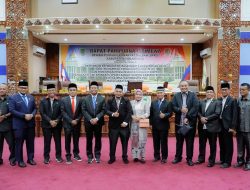 Paripurna Istimewa Dewan DPRD Kabupaten Rokan Hilir Peresmian Pemberhentian anggota DPRD 2019 – 2024