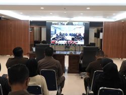 Kajati Riau mengikuti Kegiatan Kunjungan Kerja (Kunker) JAM Intelijen Kejaksaan Agung RI secara virtual