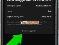 Cara Berhenti Langganan TikTok Music 100% Berhasil