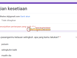 Link Ujian Kesetiaan Google Form Terbaru  Uji Disini!